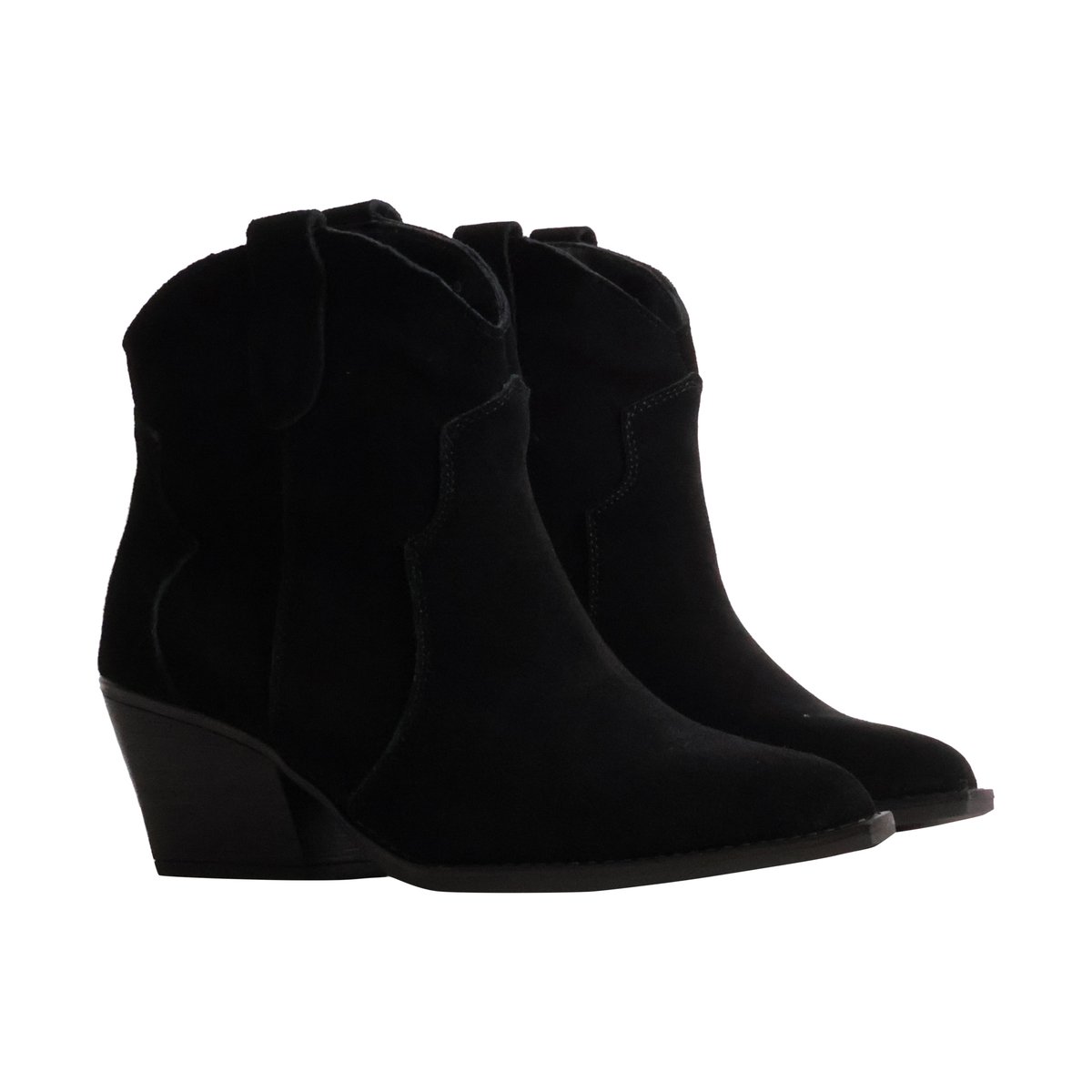 Bottines à Talon Cuir Ideal Shoes noir, ENZA NUCCI
