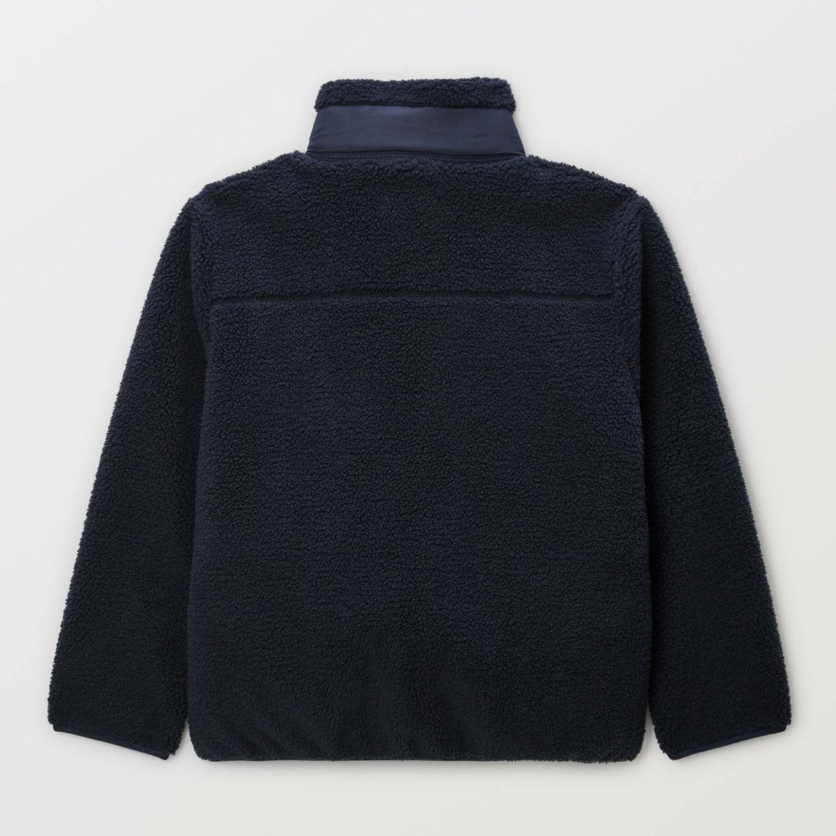 Veste en sherpa avec poche poitrine marine, MONOPRIX