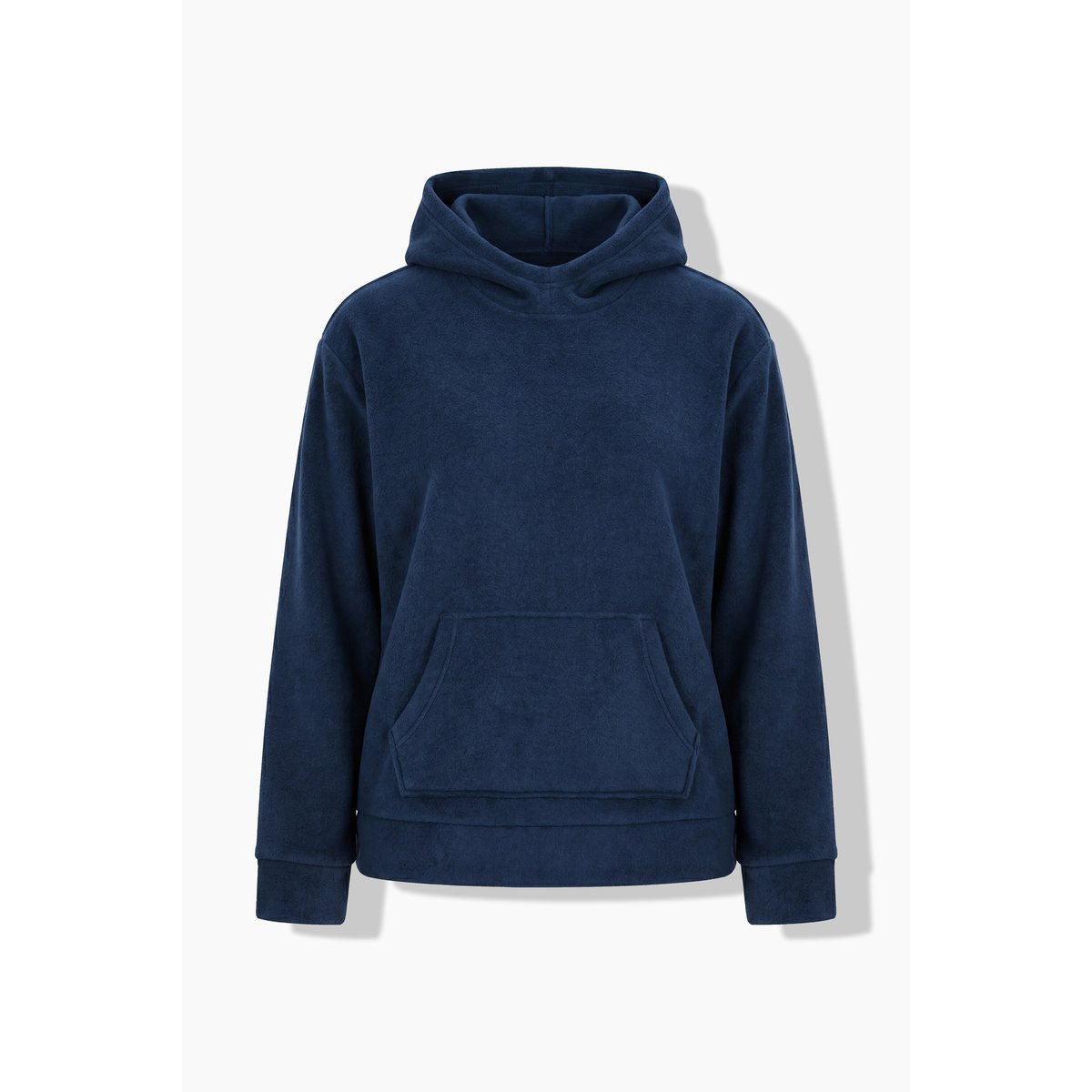 Sweat-shirt à capuche en polaire marine, ULLA POPKEN