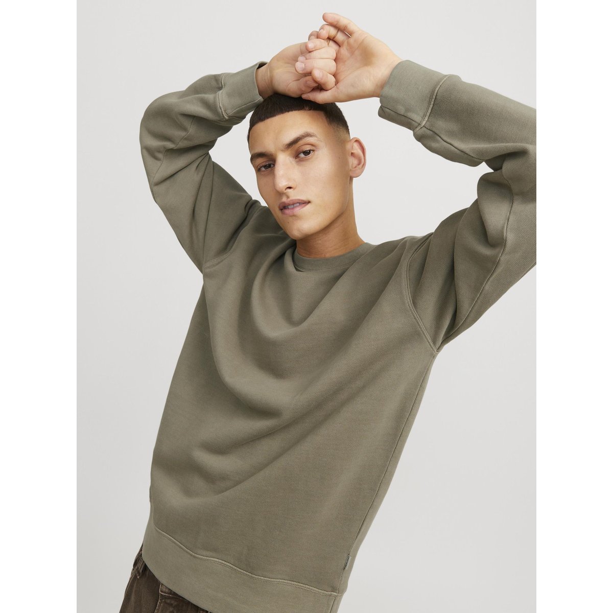 Sweat-Shirt silver sage, JACK & JONES