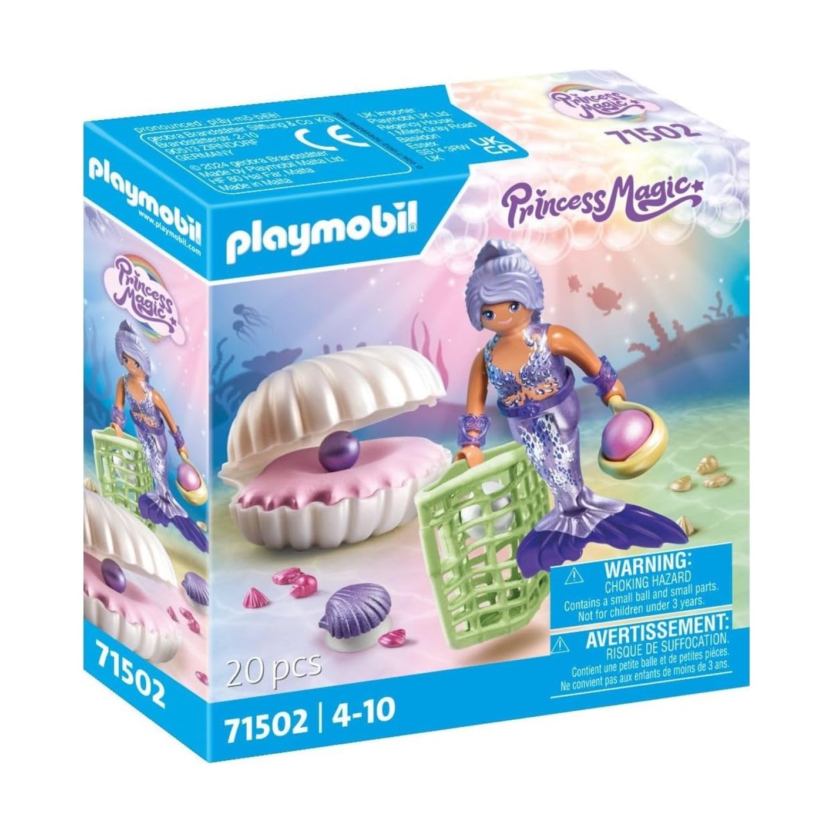 Sirène avec coquillage et perle multicolore, PLAYMOBIL