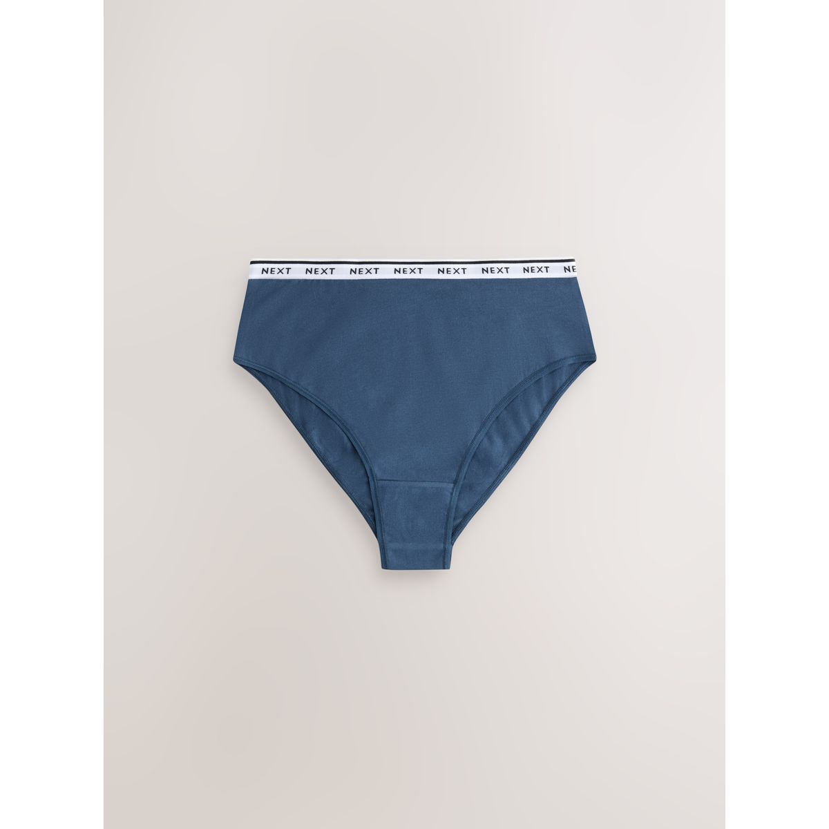 Culotte en coton à logo, lot de 4 rayures à carreaux verts, NEXT