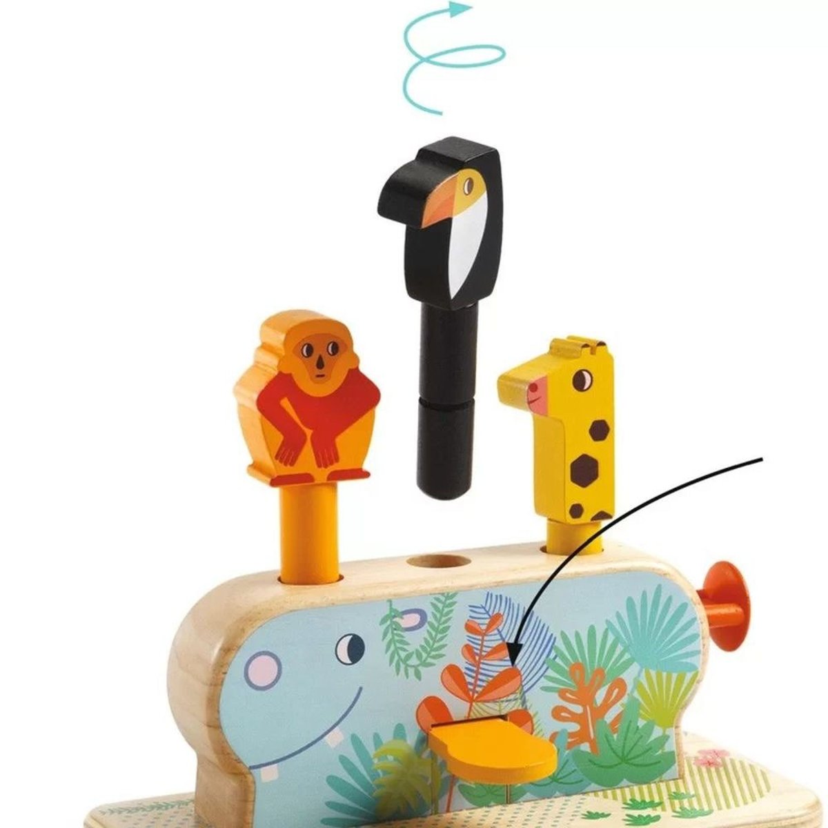 Jeu à encastrer multicolore, DJECO