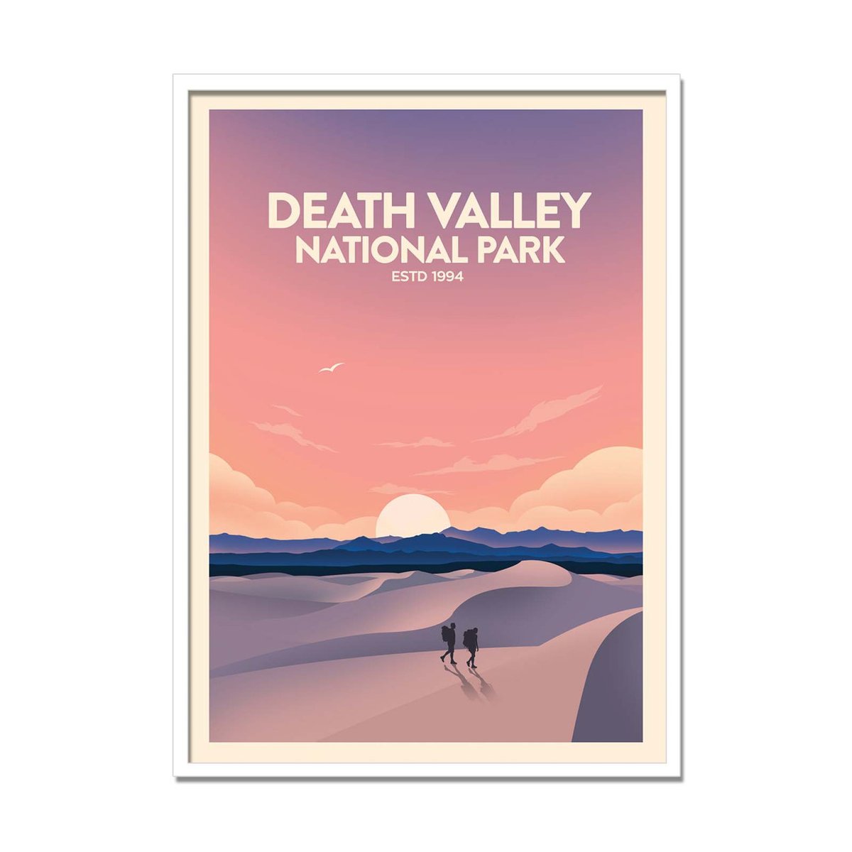 Affiche d'art - Death Valley National Park - Studio Inception violet, WALL EDITIONS