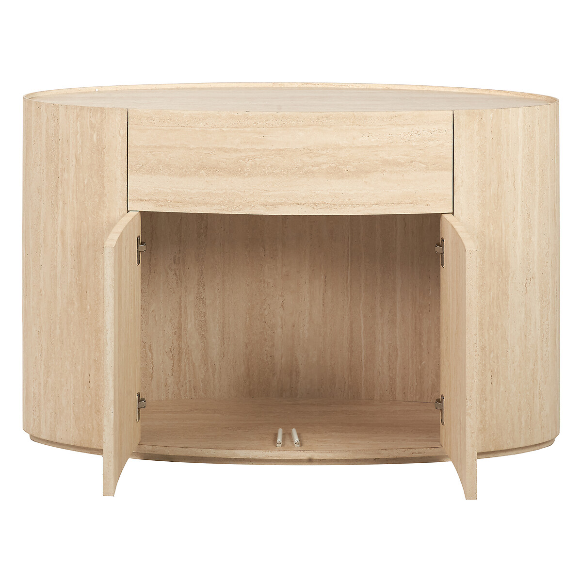 Tazio 2-Door Faux Travertine Sideboard travertine, SO'HOME