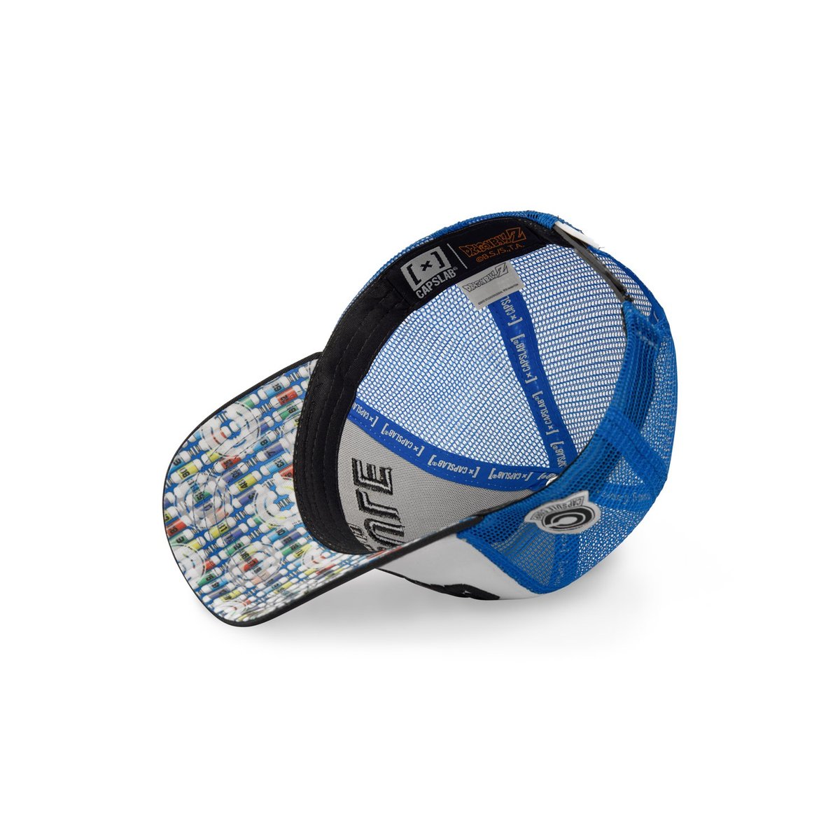 Casquette Dragon Ball Z Capsule Corp blanc/noir/bleu, CAPSLAB