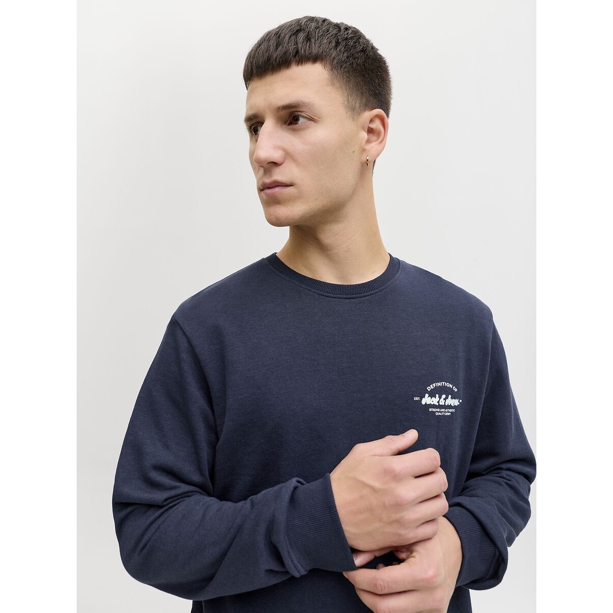 Crew Neck Sweatshirt navy blue, JACK & JONES
