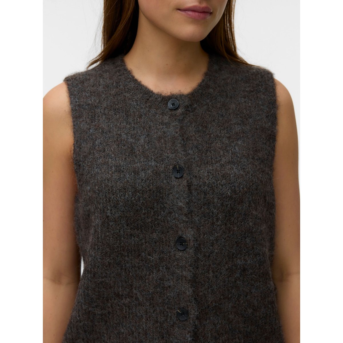 Gilet marron - chocolate torte 1, VERO MODA