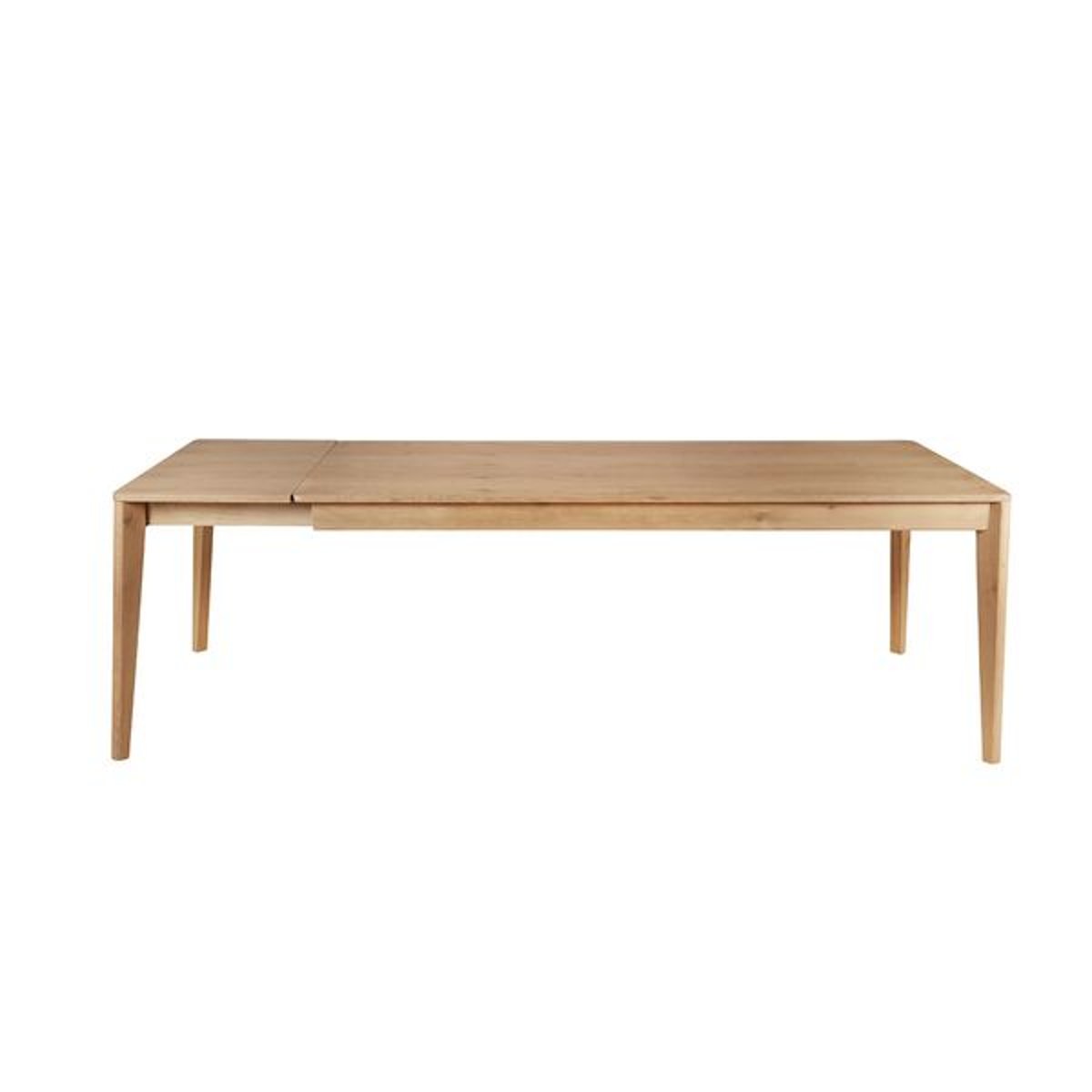Table repas 200cm allonge intégrée naturel, ZAGO
