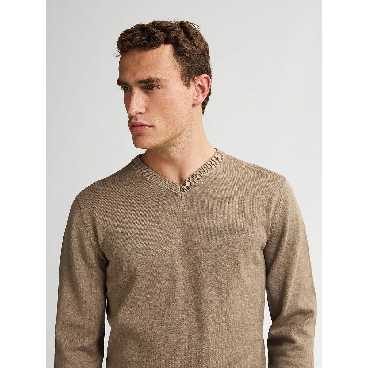 Pull col V beige, PETROL INDUSTRIES