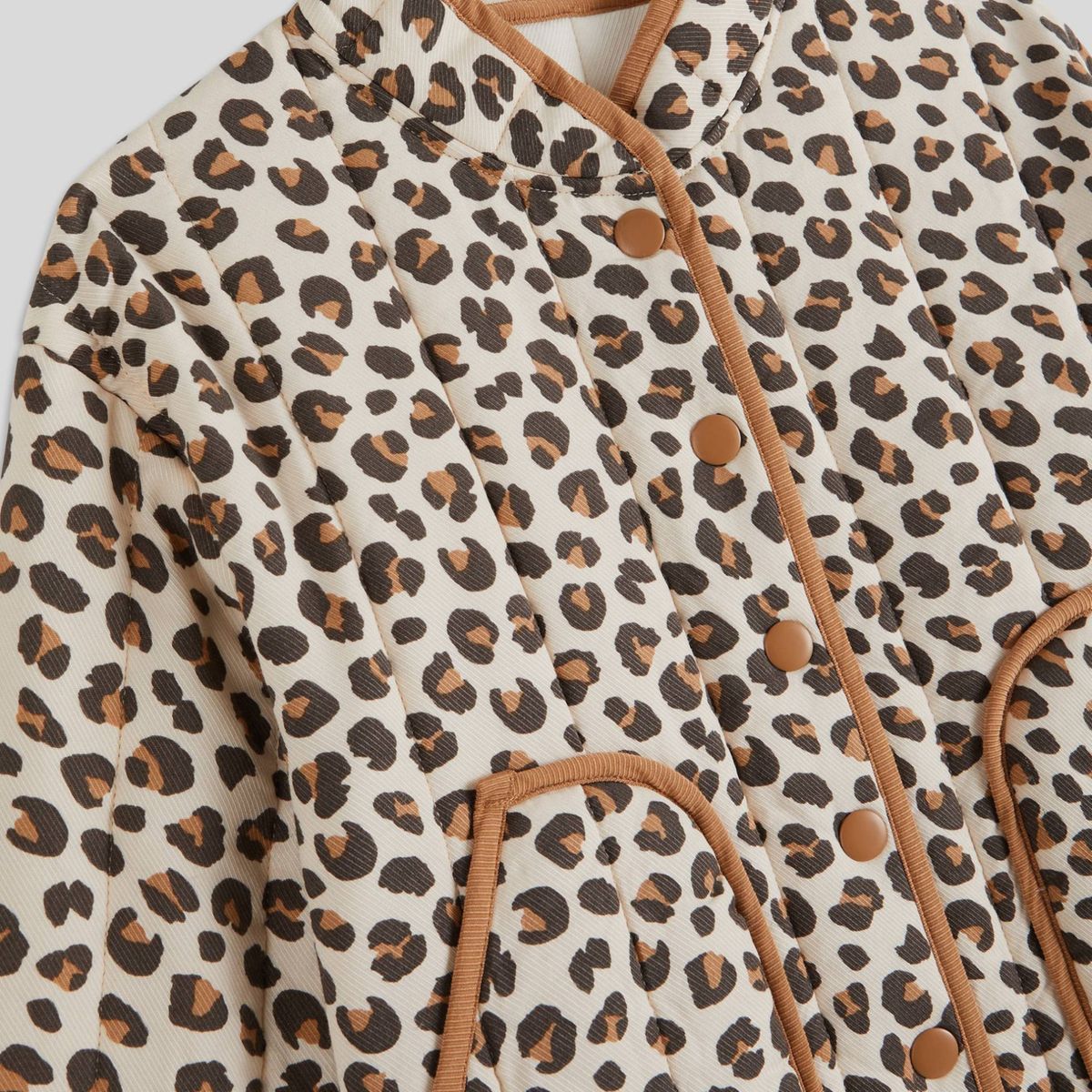 Veste imprimée matelassée amaretti, MONOPRIX
