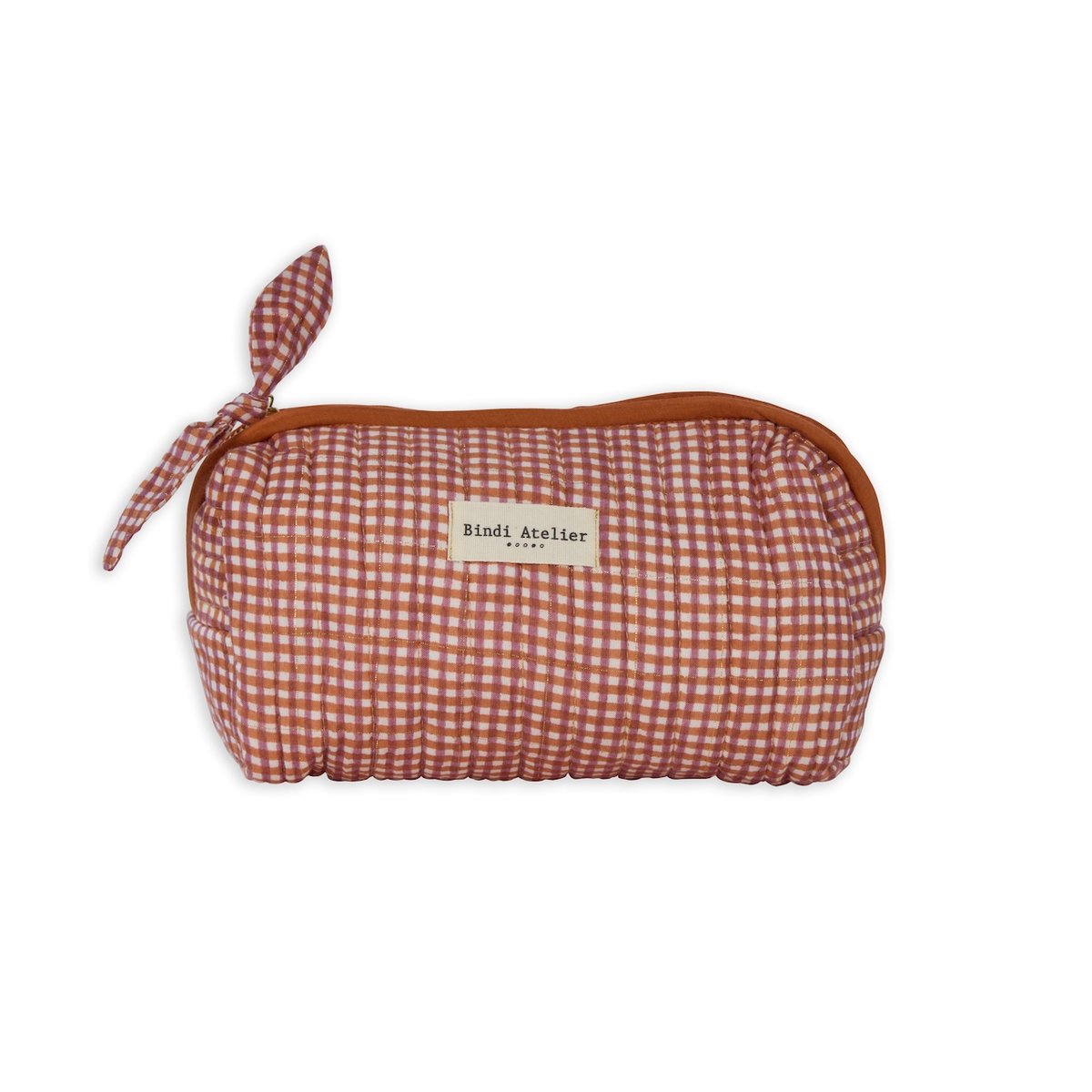 Trousse maquillage imprimée NINO violet sureau, BINDI ATELIER