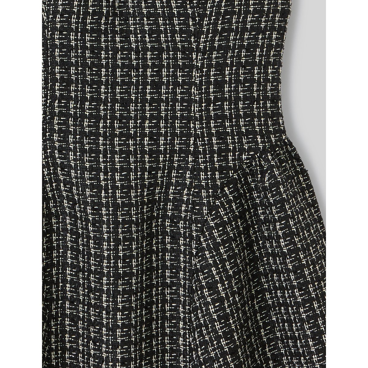Robe en tweed noir, BZB
