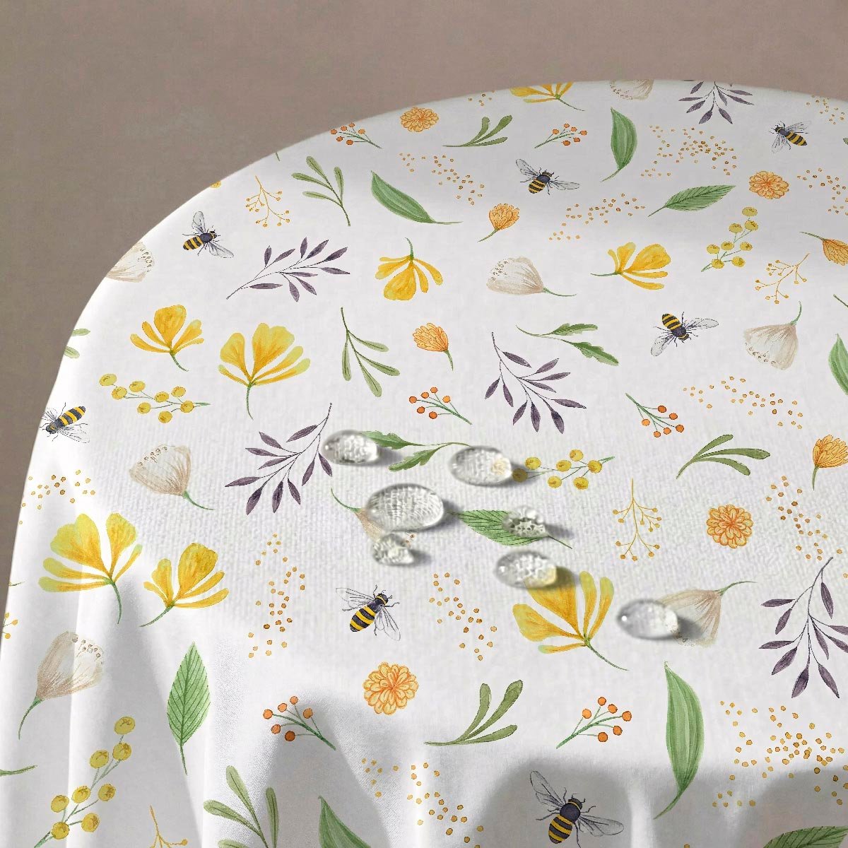 Nappe anti-taches Honeybee - coton 100% - multicolore, NAF NAF HOME
