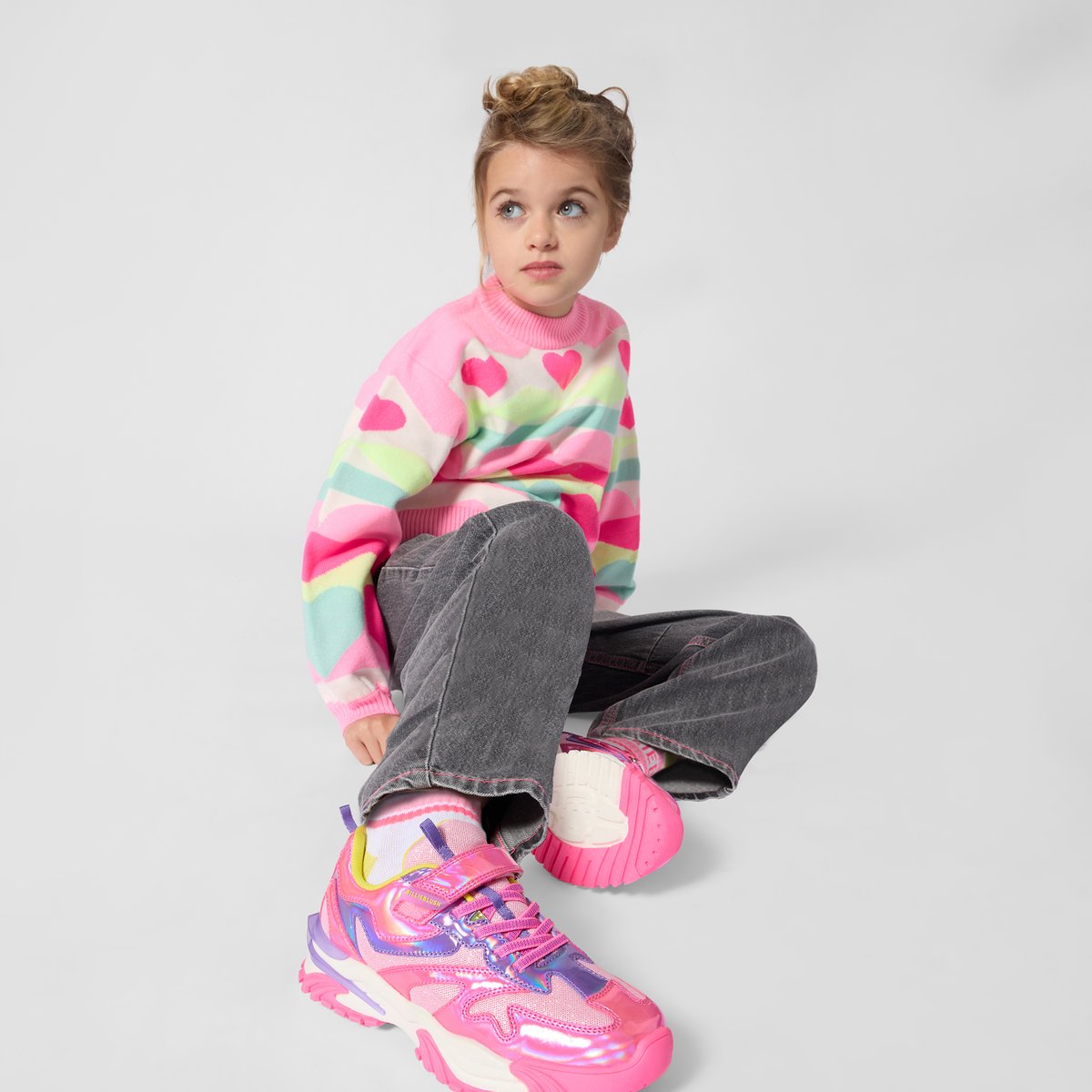 Pull tricot jacquard multico, BILLIEBLUSH