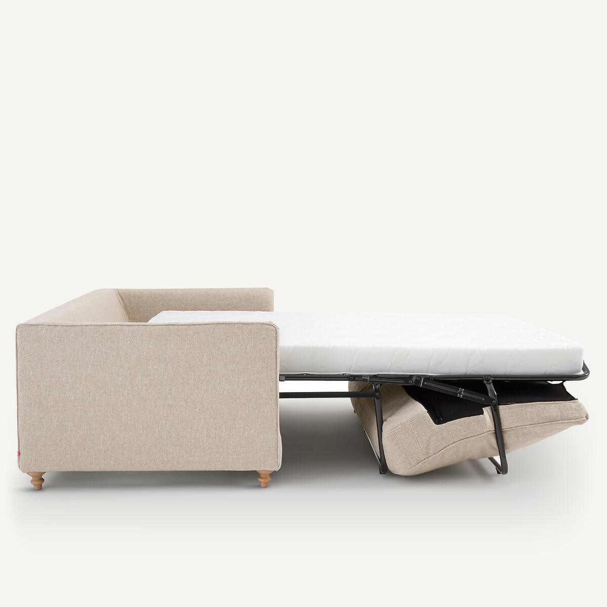 Canapé 3P convertible bouclette, Lazare sable, AM.PM
