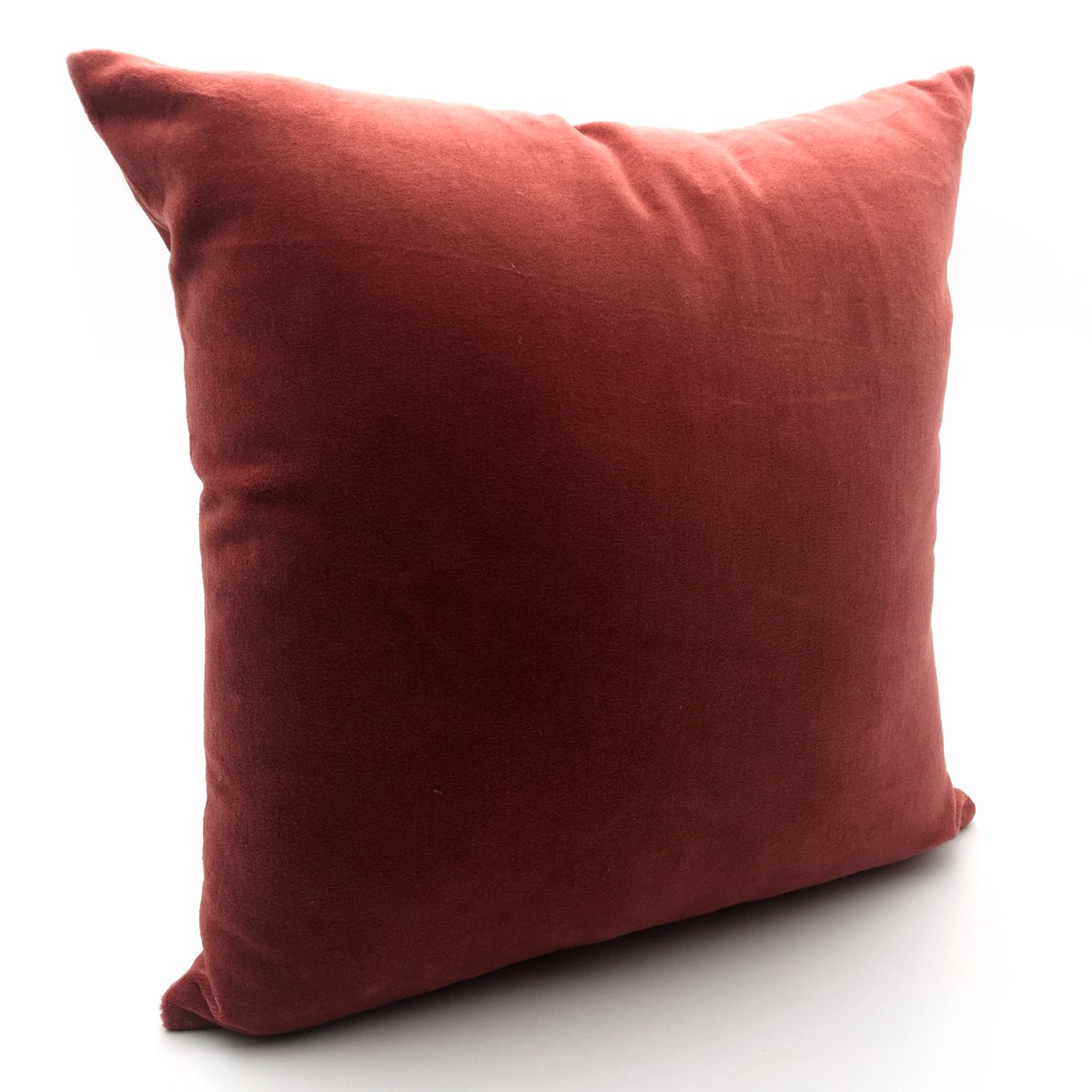 Coussin décoration coton imprimé carreaux TERRA ROSA rouge, TODAY
