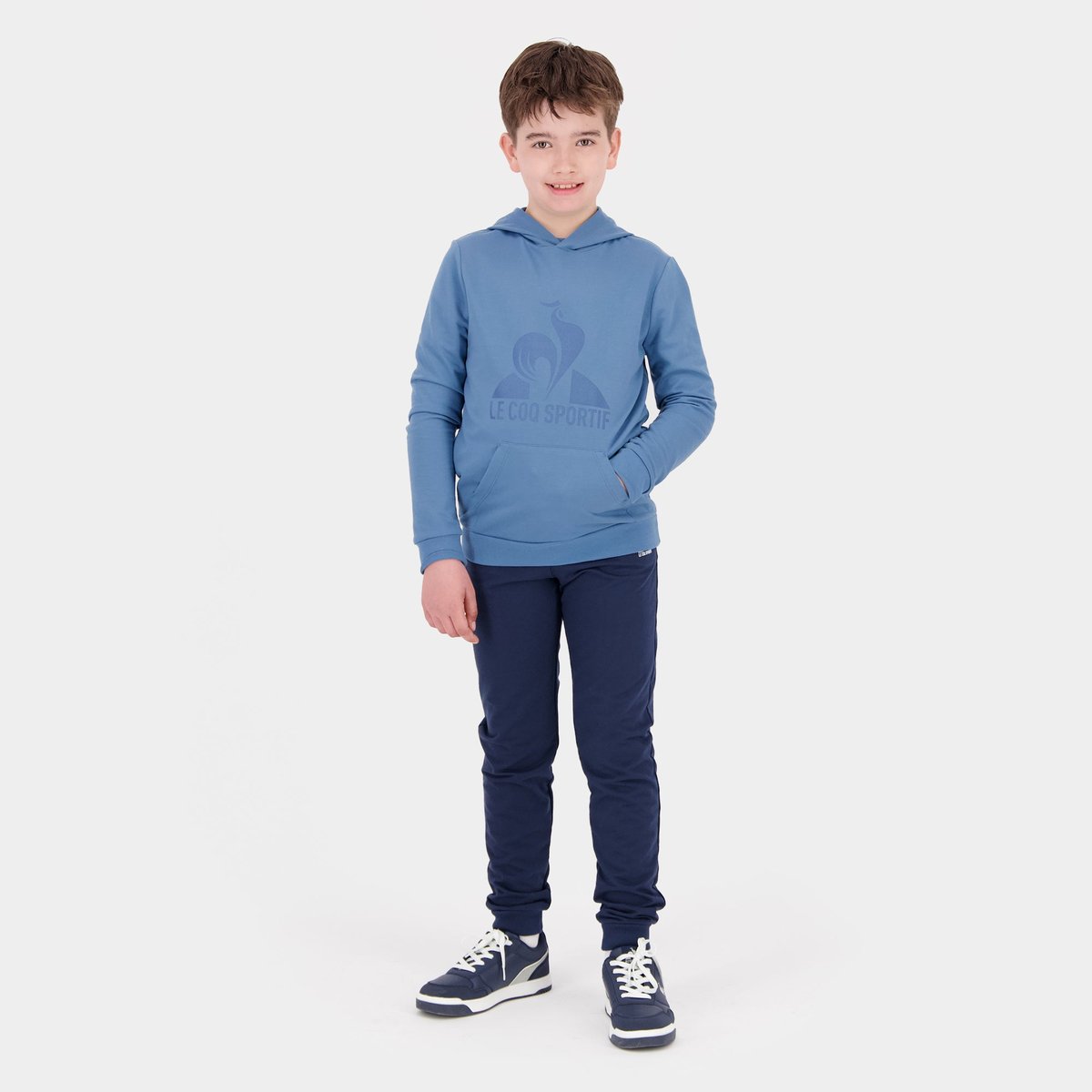 Sweat à capuche Essentiels bleu, LE COQ SPORTIF