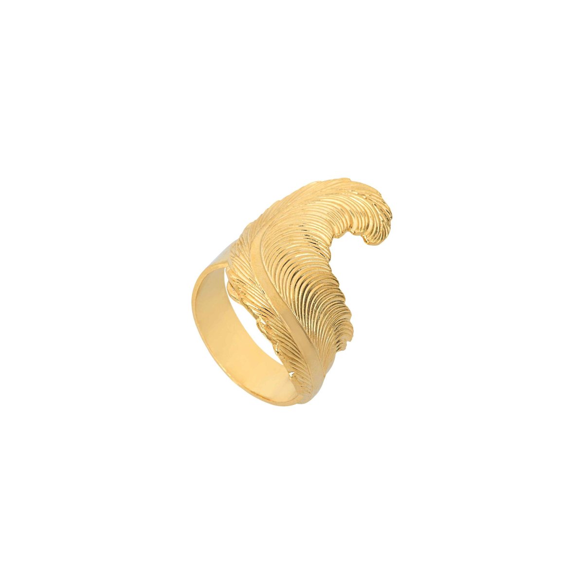 Bague feather doré, CAROLINE NAJMAN