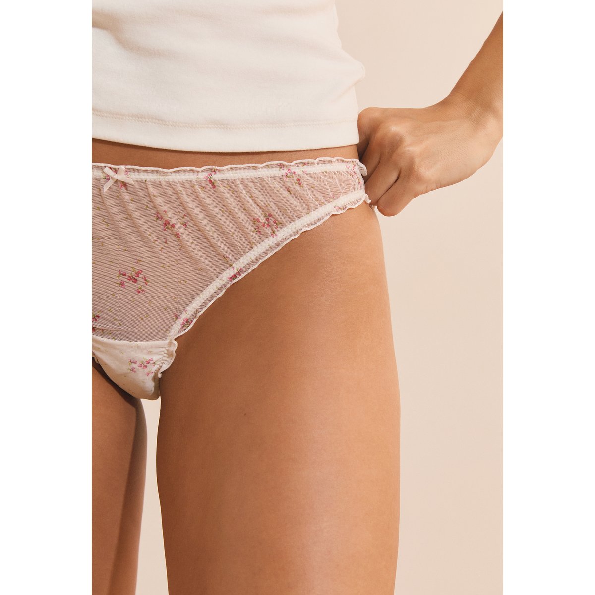 Culotte bloomer en tulle NORA TULLE rose, ETAM