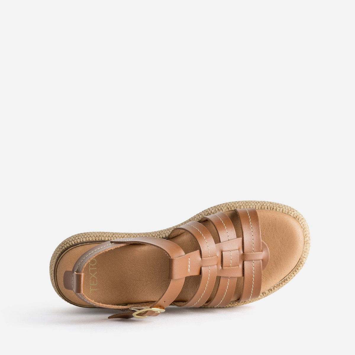 Sandale À Talon en cuir TEHILA camel, TEXTO