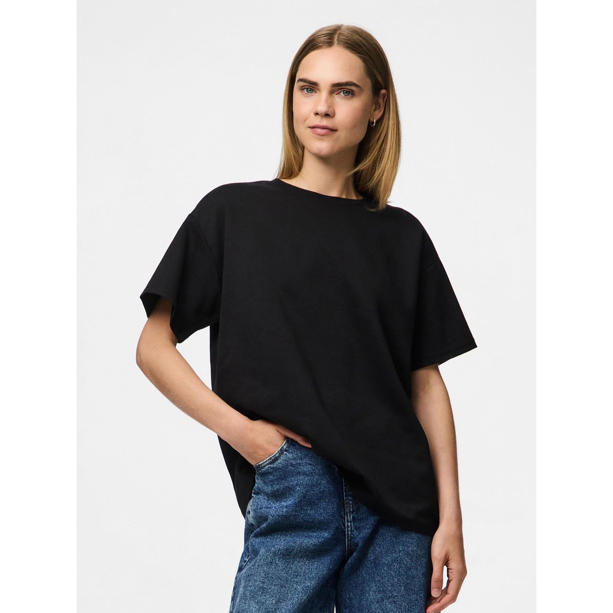 T-Shirt Oversize noir - black, PIECES
