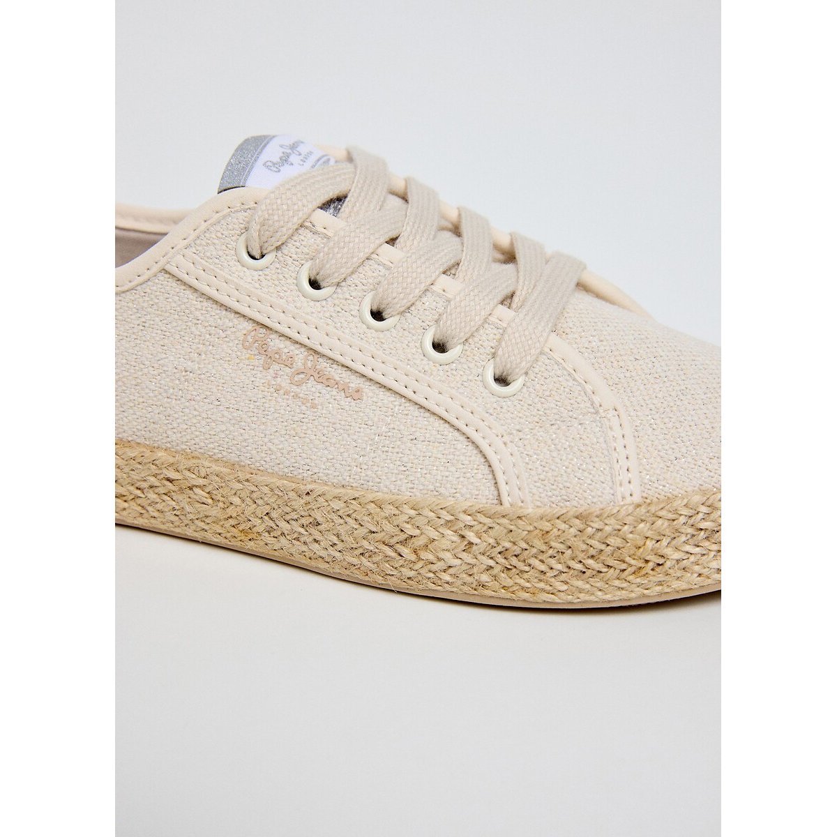 Baskets en toile Brady Jute beige, PEPE JEANS