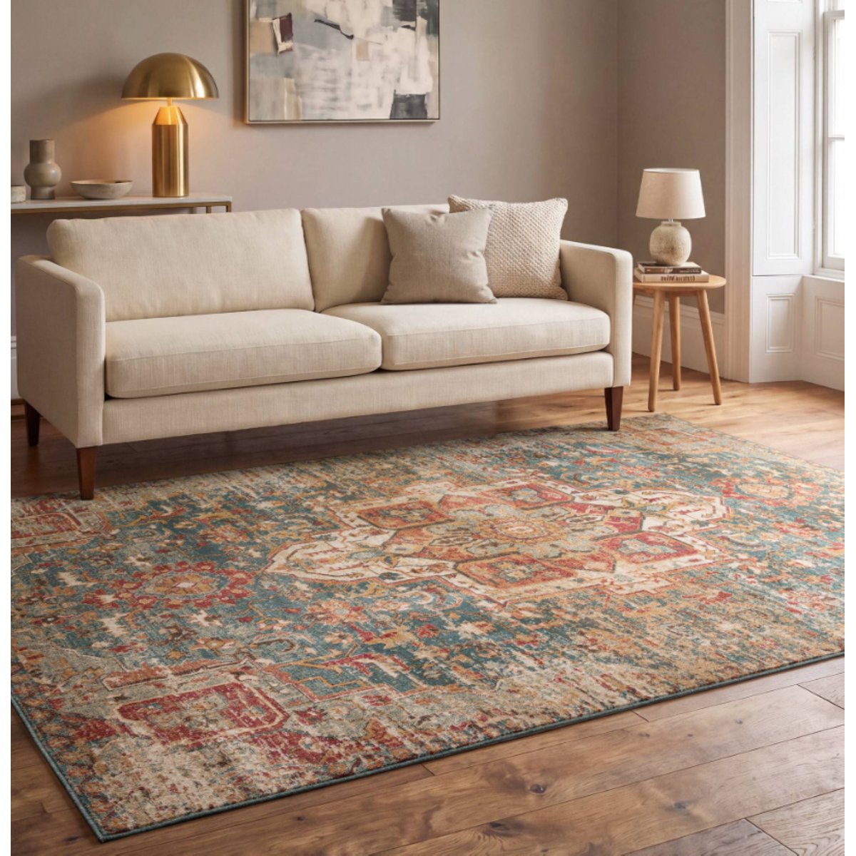 Tapis tissé plat style orient HAMA multicolore, NOVATREND