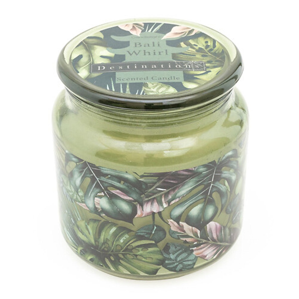 Bali Whirl Jar Candle green, SO'HOME