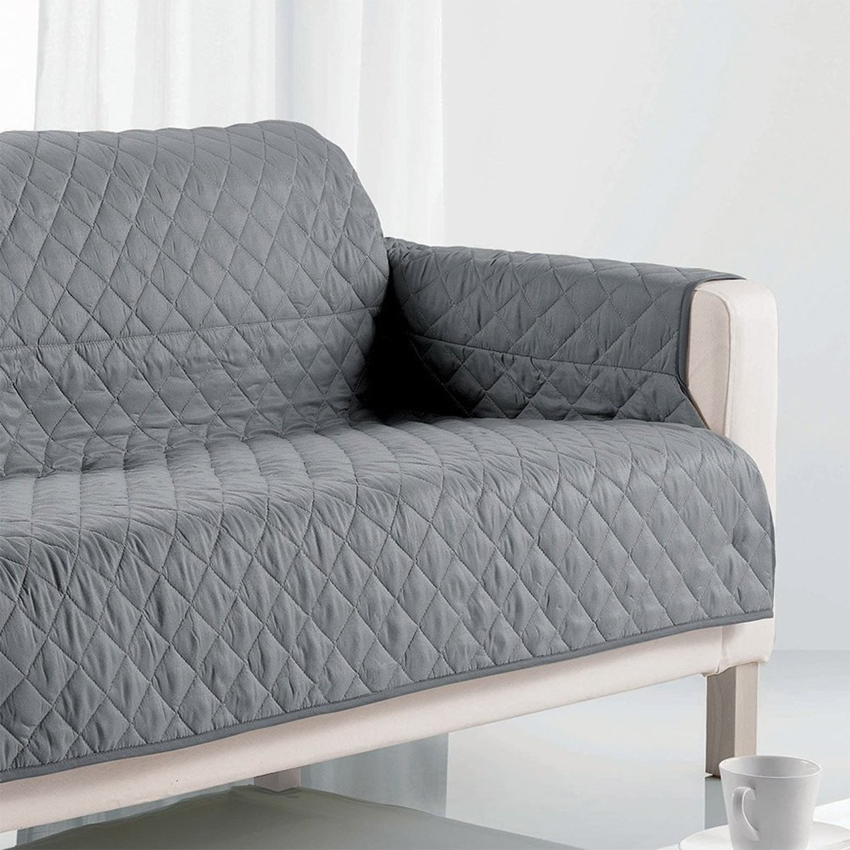 Protège Canapé 3 Places 255x175 Gris gris, DECORATIE