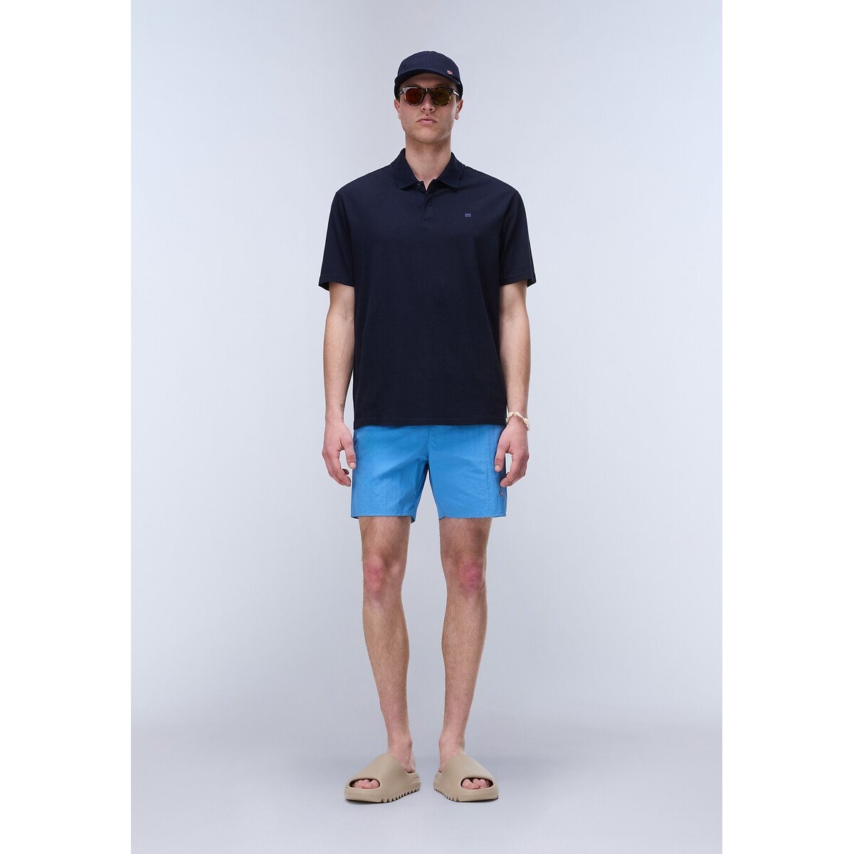 Short de bain avec logo, Haldane bleu, NAPAPIJRI