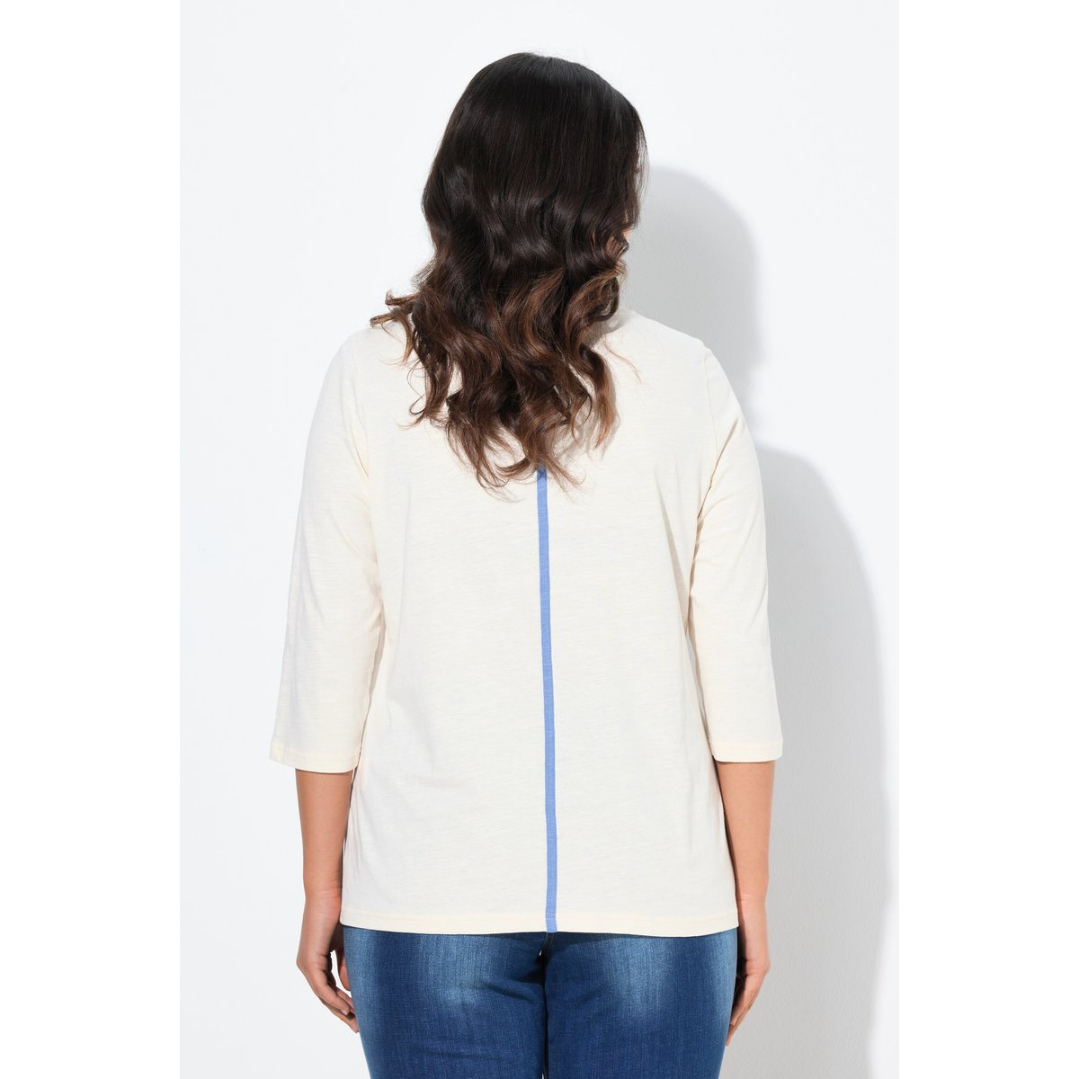 T-shirt avec imprimé photo blanc perle, ULLA POPKEN