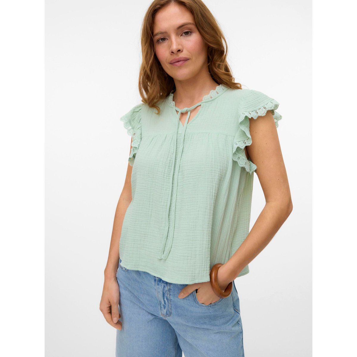 Top verte - silt green 1, VERO MODA