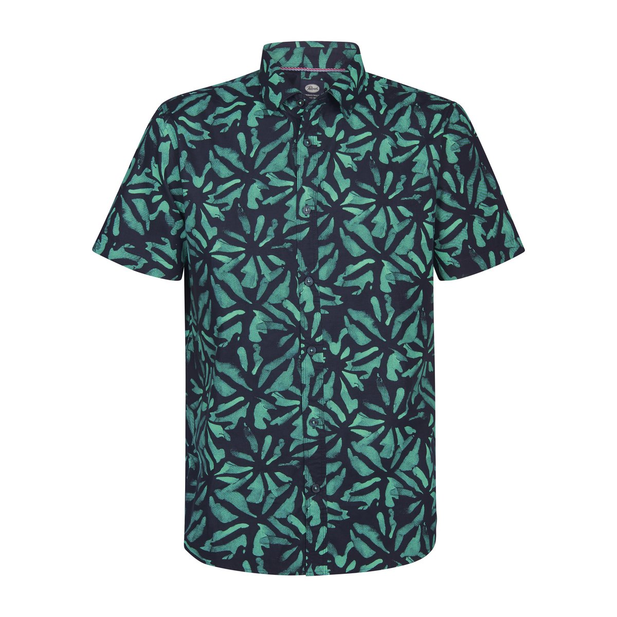 Chemise à imprimé all-over noche bleu navy blue, PETROL INDUSTRIES