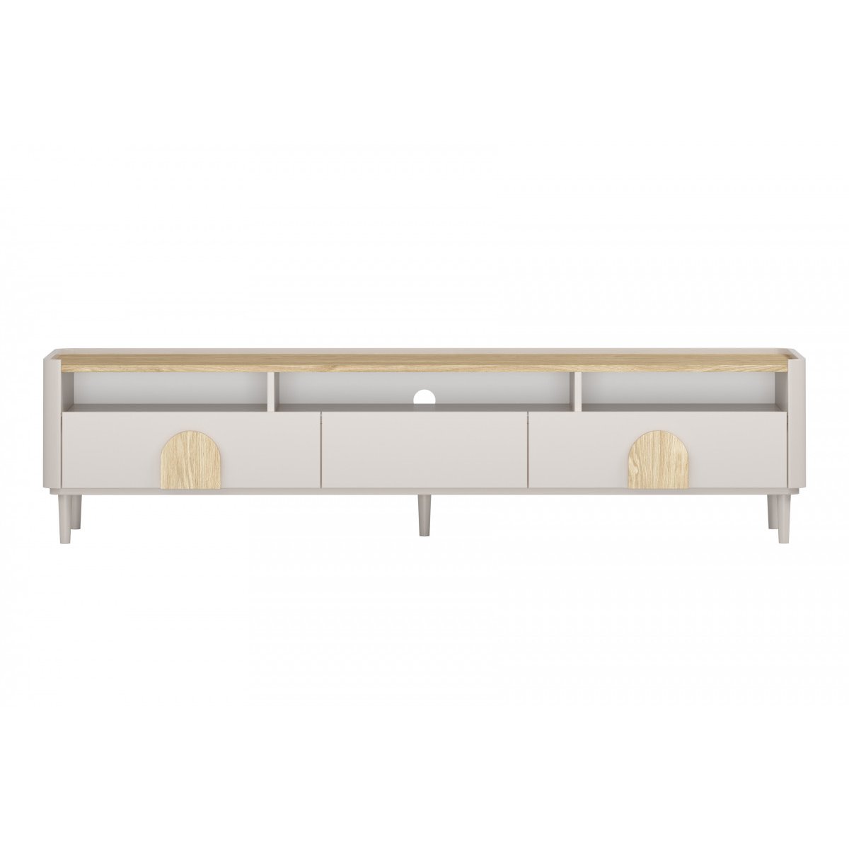 Meuble TV 200 cm , ENYRA beige, BOBOCHIC