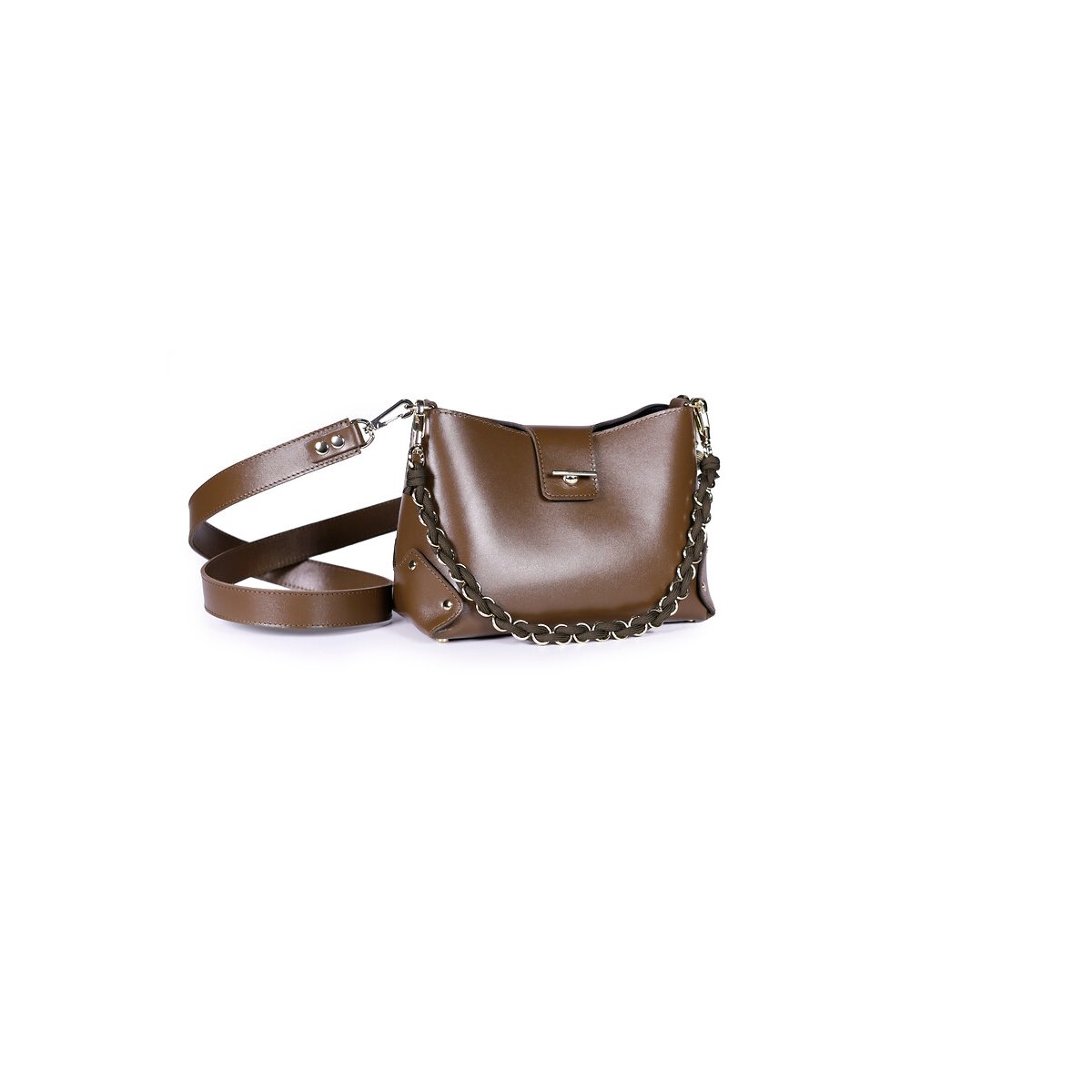Sac en cuir, ORIGAMI marron, CRAIE STUDIO