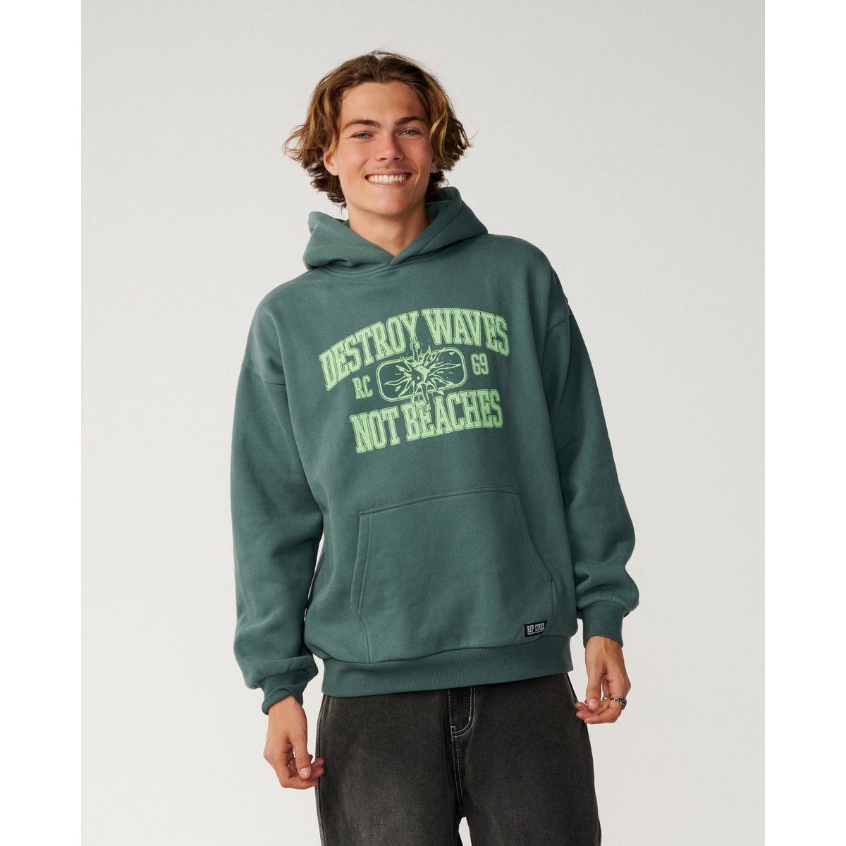 Sweat à capuche DISORDER muted green, RIP CURL
