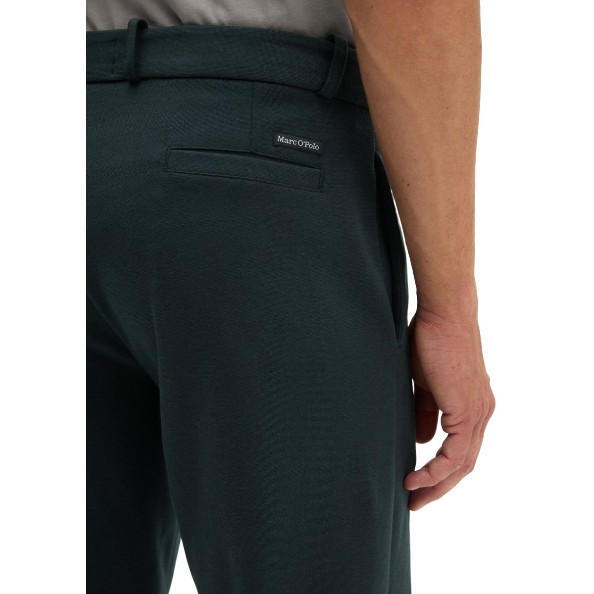 Pantalon de survêtement coupe classique en mélange de coton bio tout doux bleu, MARC O'POLO