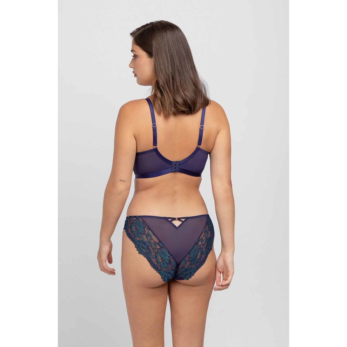 Reggiseno contenitivo JEMMA TWO TONE LACE marine/verde, DORINA