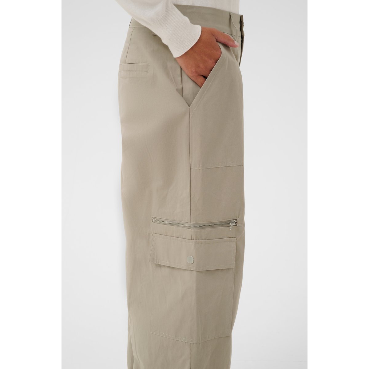 Pantalon casual gris seneca rock, KAFFE