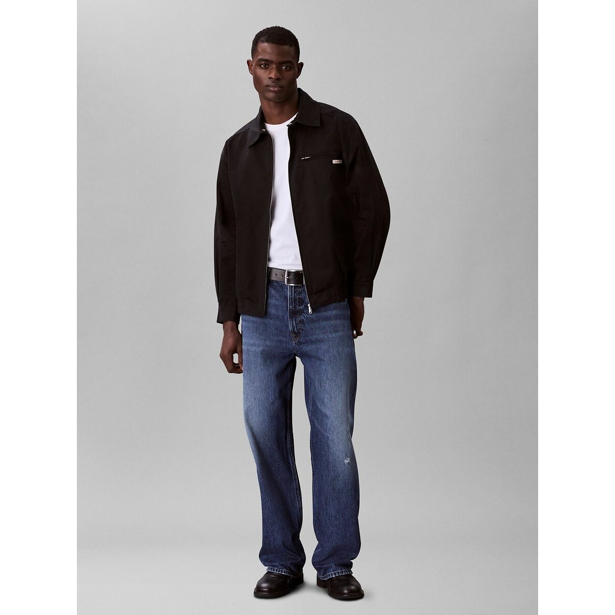 Blouson zippé noir, CALVIN KLEIN JEANS