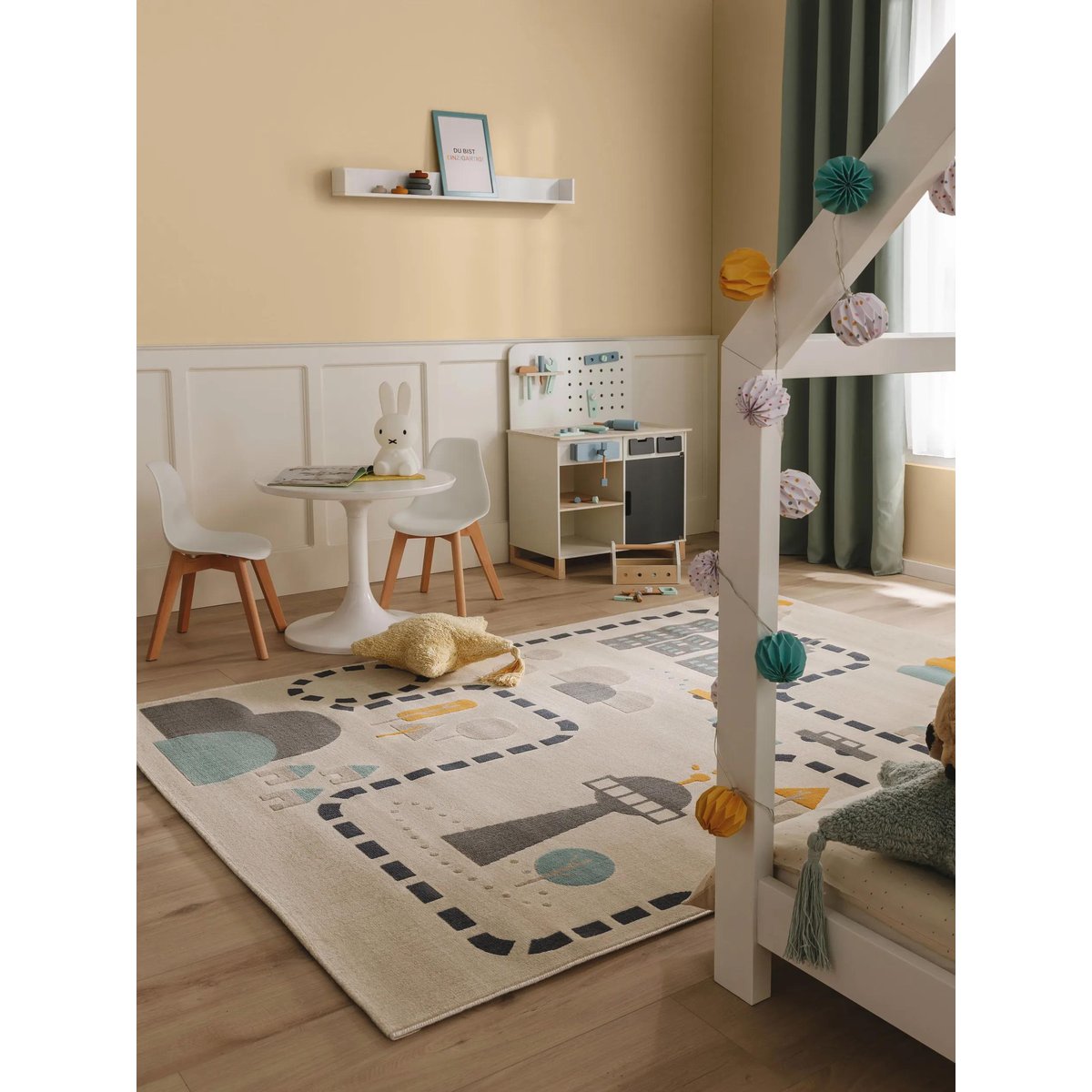 Tapis enfant JUNO beige, BENUTA 