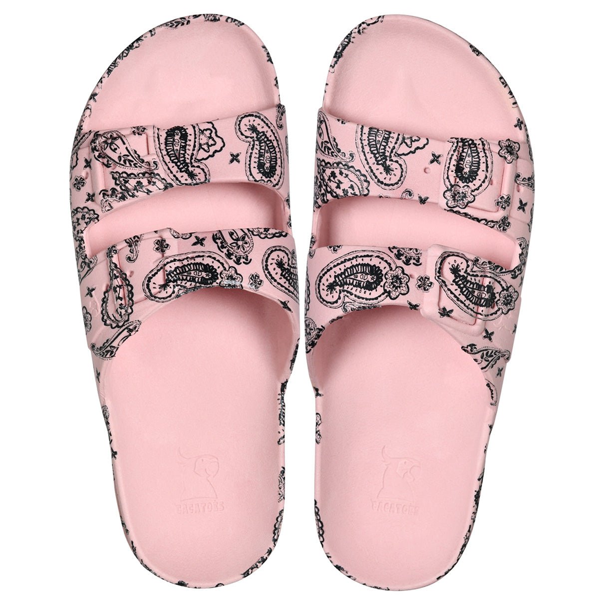 Sandales plates Enfant BANDANA poudre, CACATOES