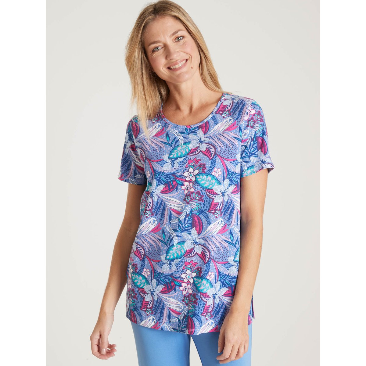 Lot de 2 tee-shirts manches courtes imprimés bleu, DAXON