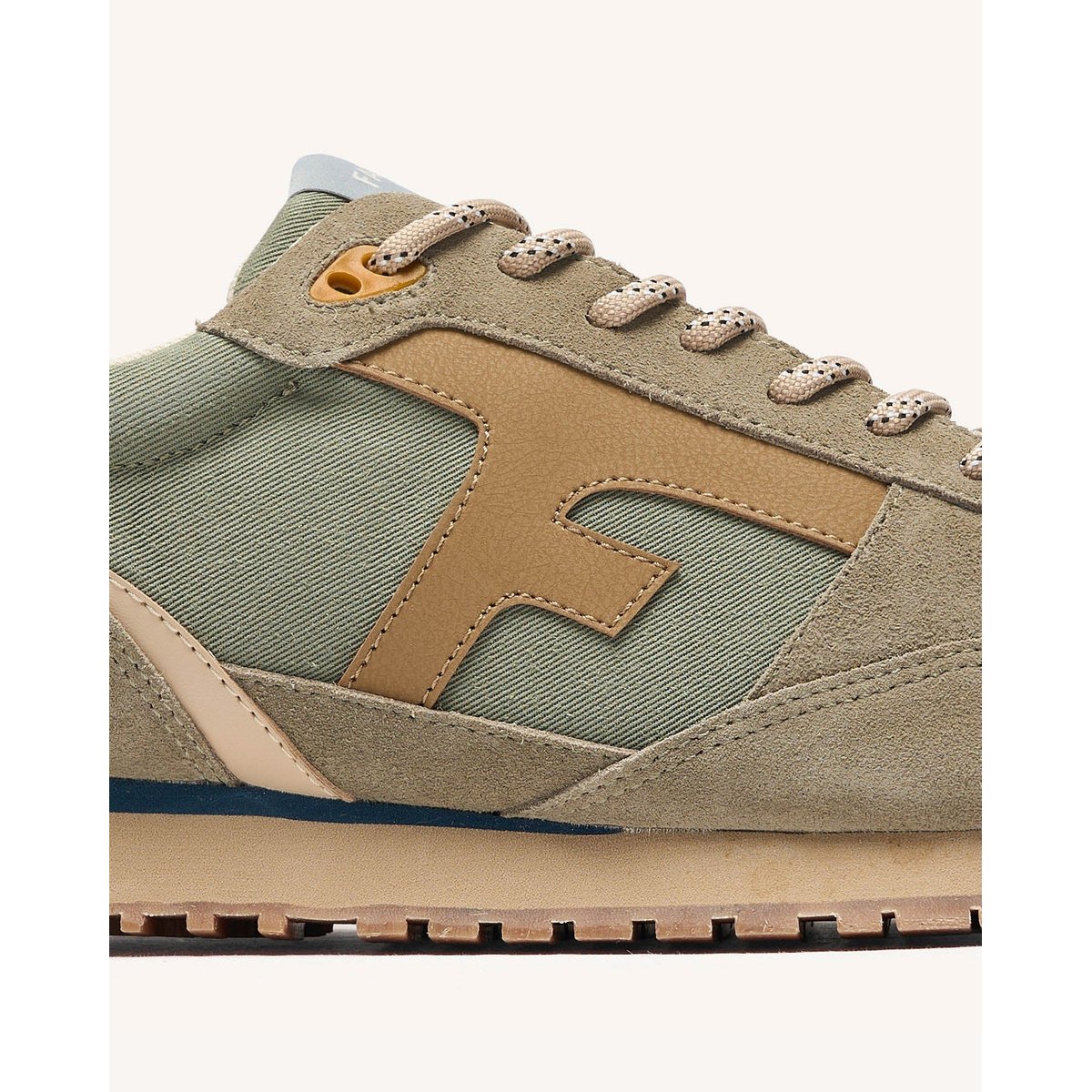 Running tissu suede ELM kaki foncé, FAGUO