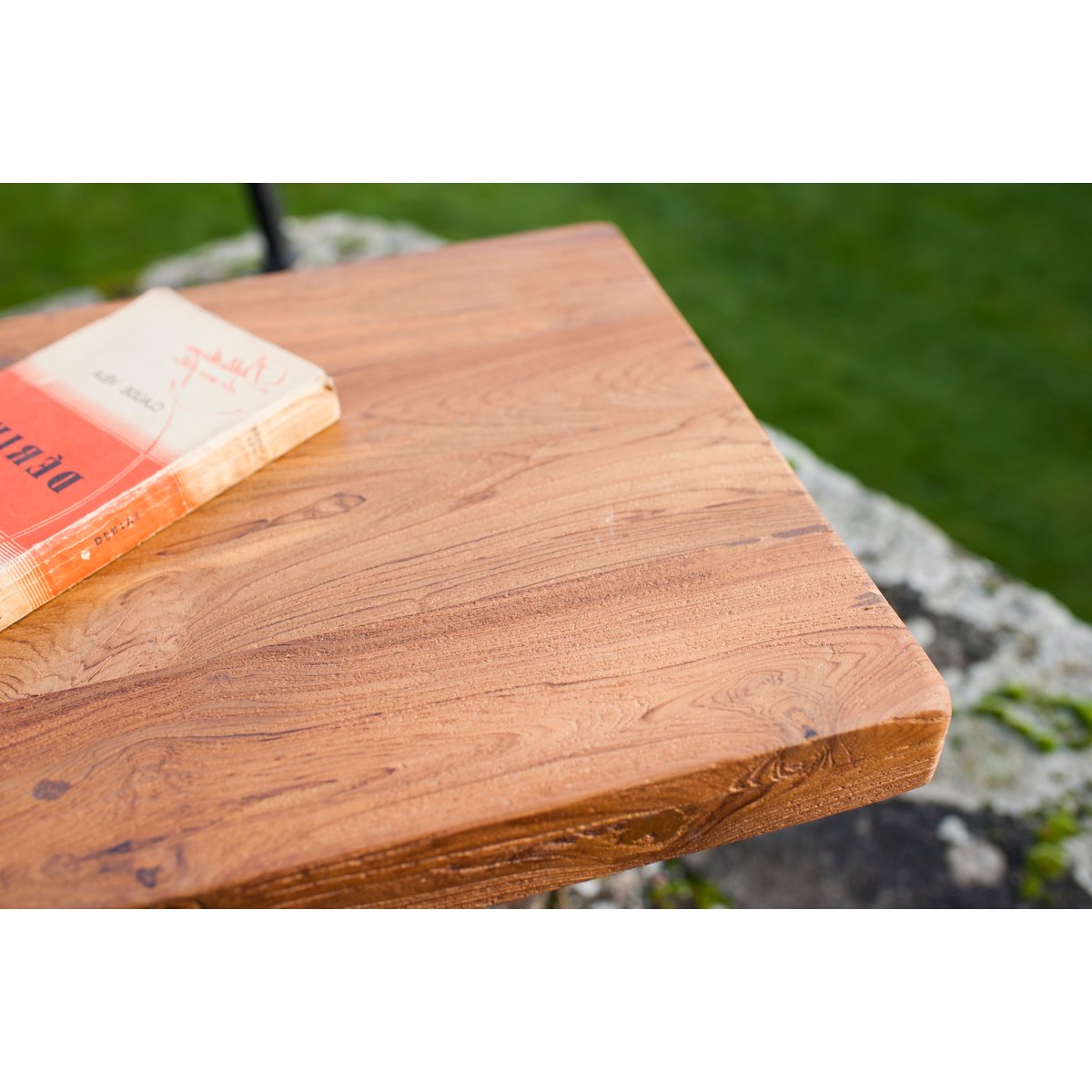 Banc en teck recyclé PETERSTIVY marron, PRODUIT INTERIEUR BRUT
