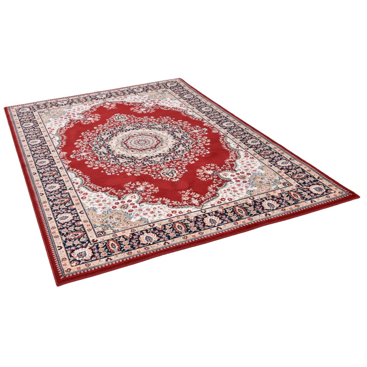 Tapis d'orient floral - DOLNA rouge, THEKO
