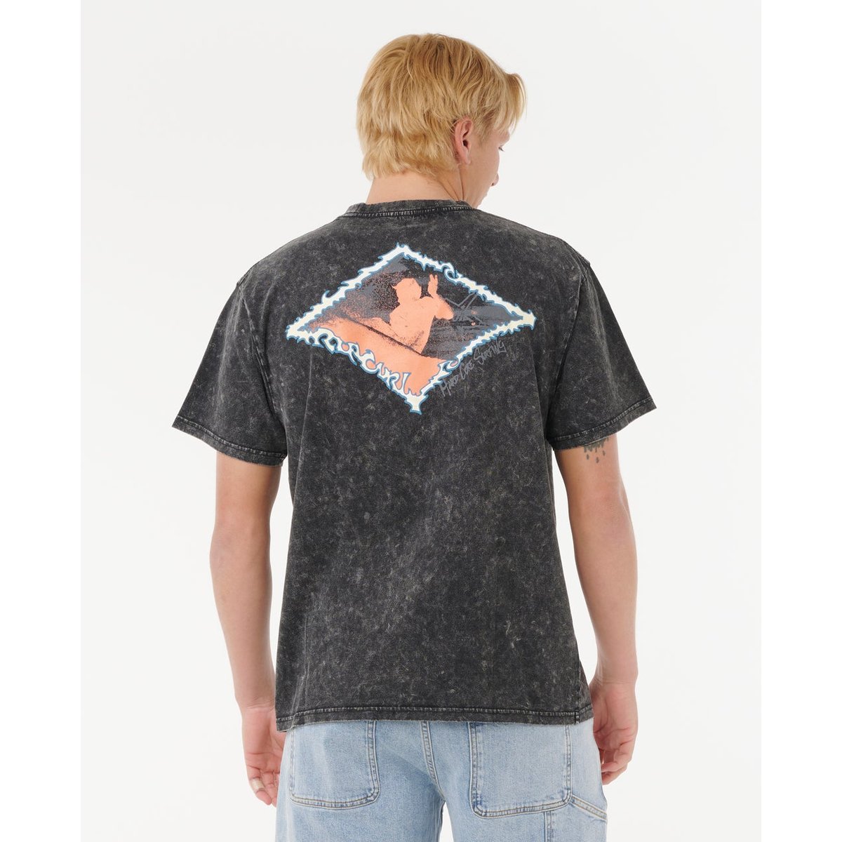 T-shirt à manches courtes RAW ENERGY noir, RIP CURL