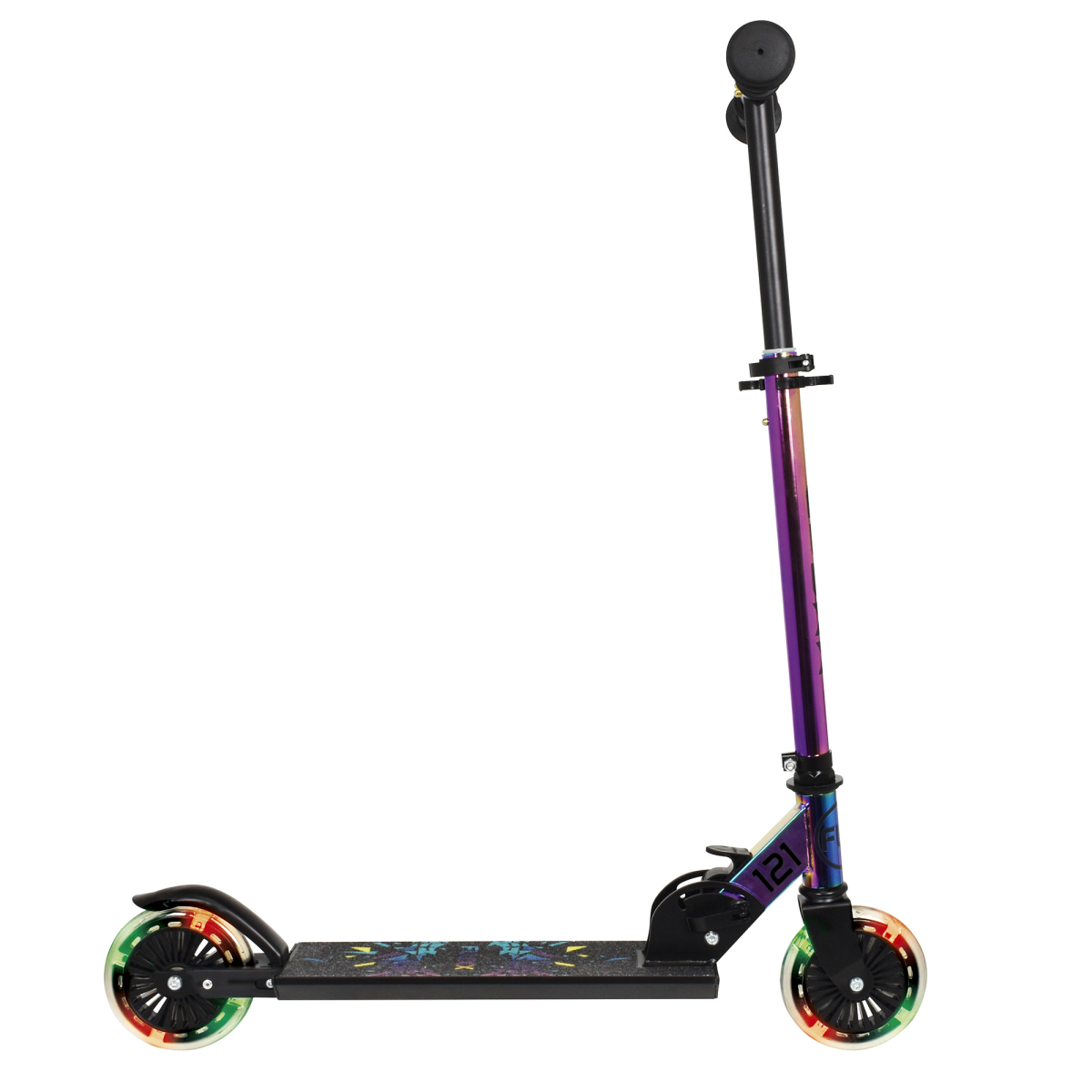 Trottinette FLEXXY 121 mm NEOCHROME roues lumineuses - Fluxx néochrome, GLOBBER