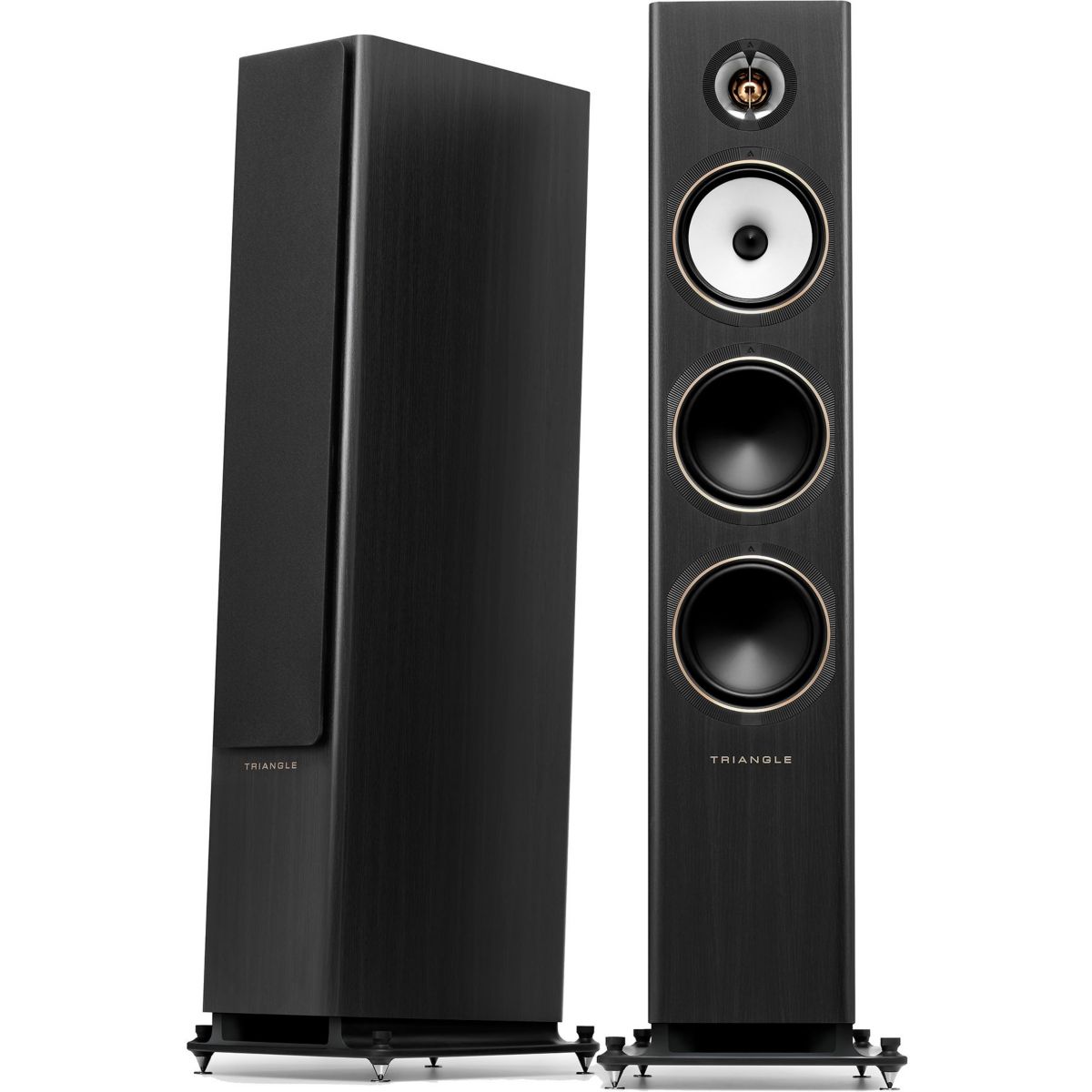 Enceinte colonne Solstice 8 Noir Cendré couleur unique, TRIANGLE